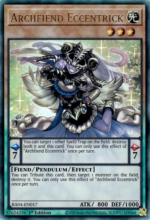 Archfiend Eccentrick [RA04-EN017] Prismatic Ultimate Rare | Exor Games Dartmouth