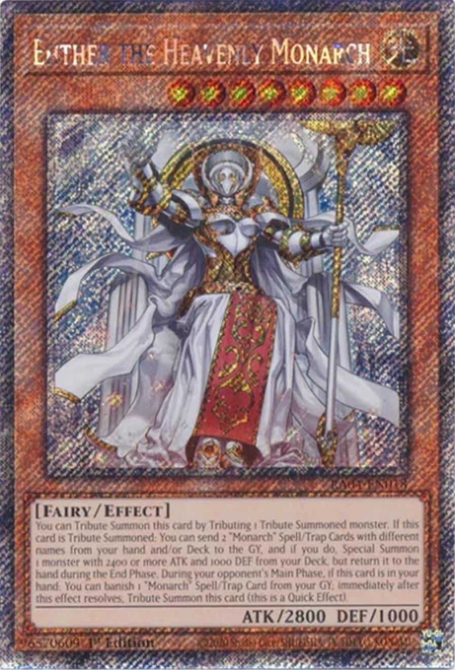 Ehther the Heavenly Monarch [RA04-EN018] Platinum Secret Rare | Exor Games Dartmouth
