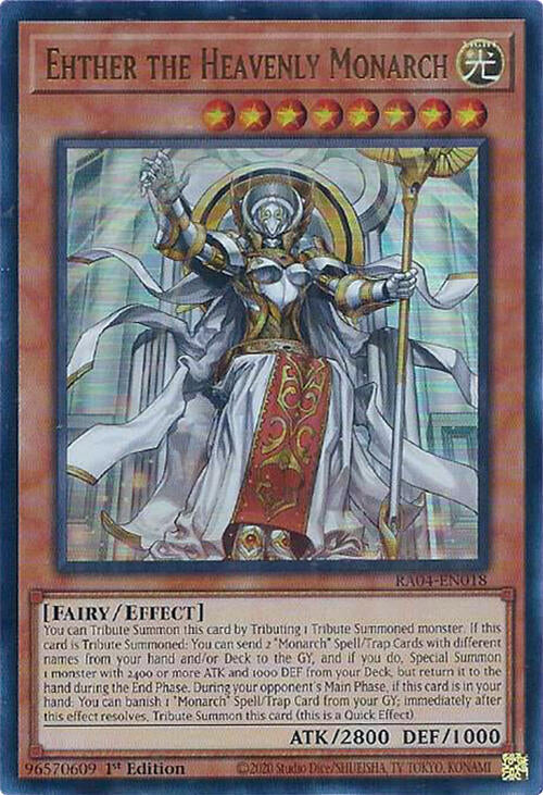 Ehther the Heavenly Monarch [RA04-EN018] Ultra Rare | Exor Games Dartmouth