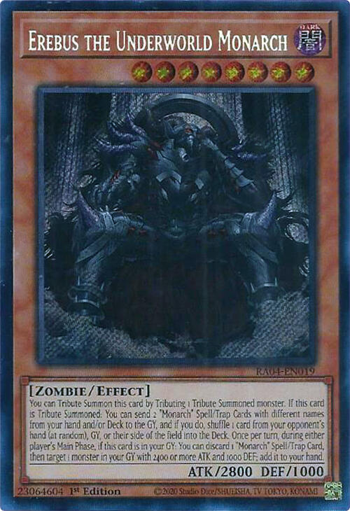 Erebus the Underworld Monarch [RA04-EN019] Secret Rare | Exor Games Dartmouth