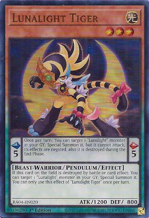 Lunalight Tiger [RA04-EN020] Ultra Rare | Exor Games Dartmouth