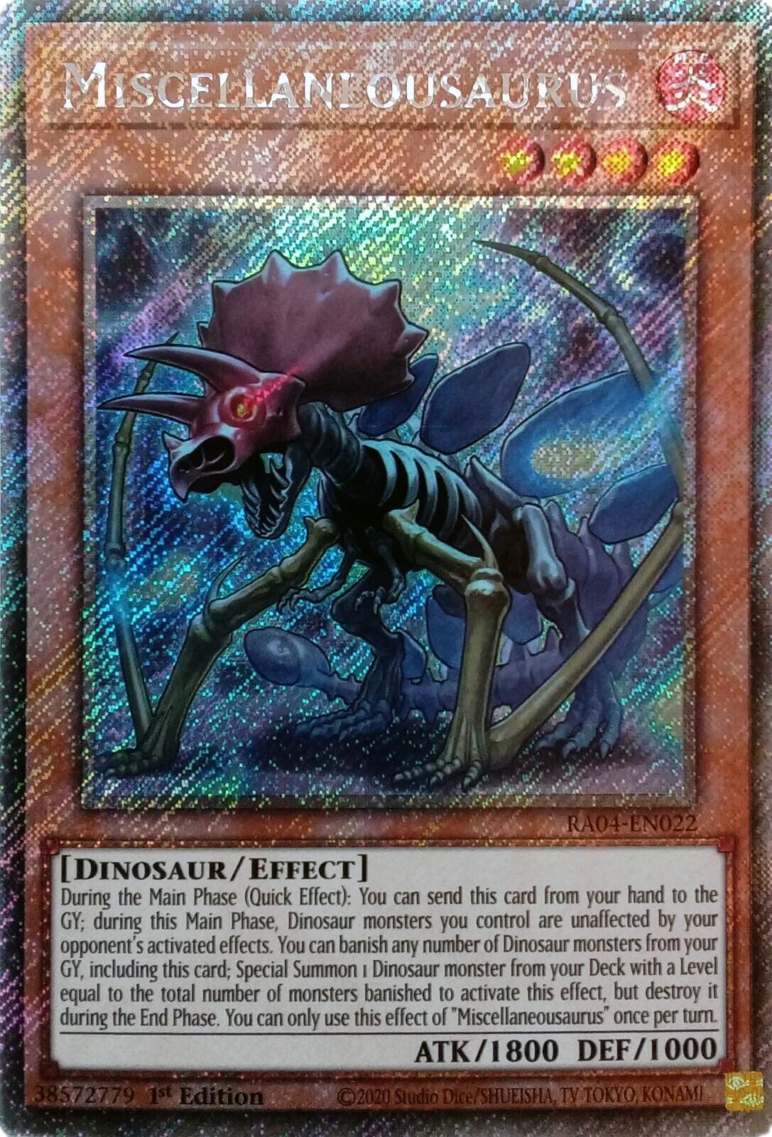 Miscellaneousaurus [RA04-EN022] Platinum Secret Rare | Exor Games Dartmouth