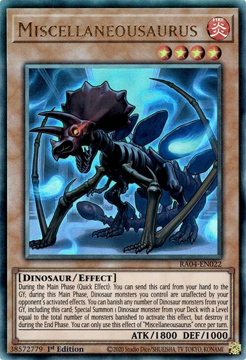 Miscellaneousaurus [RA04-EN022] Prismatic Ultimate Rare | Exor Games Dartmouth