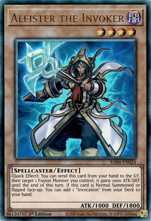 Aleister the Invoker (Alternate Art) [RA04-EN024] Prismatic Ultimate Rare | Exor Games Dartmouth