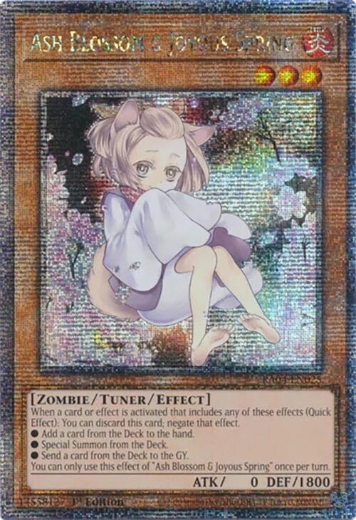 Ash Blossom & Joyous Spring (Alternate Art) [RA04-EN025] Quarter Century Secret Rare | Exor Games Dartmouth