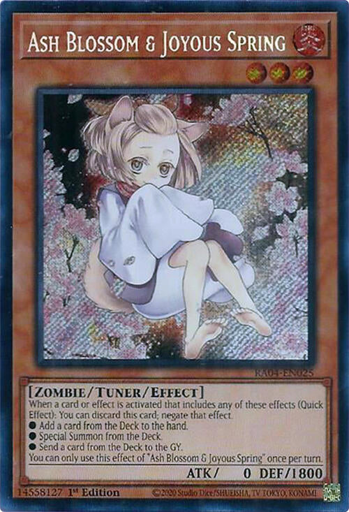 Ash Blossom & Joyous Spring (Alternate Art) [RA04-EN025] Secret Rare | Exor Games Dartmouth