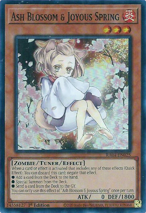 Ash Blossom & Joyous Spring (Alternate Art) [RA04-EN025] Super Rare | Exor Games Dartmouth