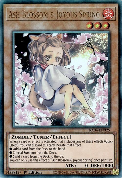 Ash Blossom & Joyous Spring (Alternate Art) [RA04-EN025] Prismatic Ultimate Rare | Exor Games Dartmouth