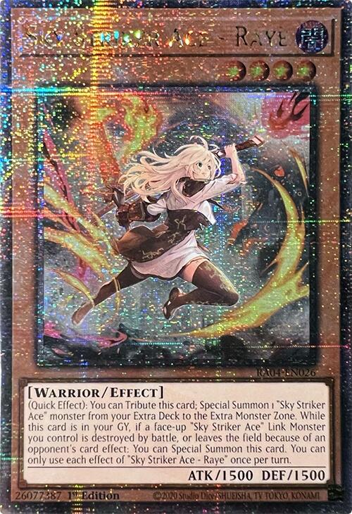Sky Striker Ace - Raye (New Art) [RA04-EN026] Quarter Century Secret Rare | Exor Games Dartmouth
