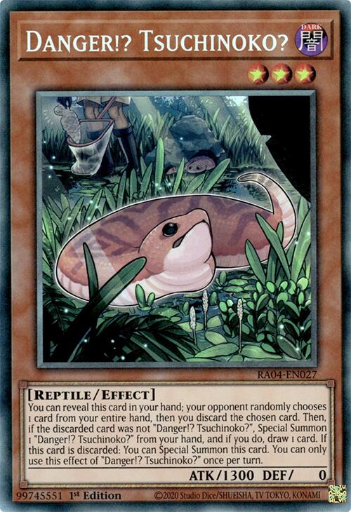 Danger!? Tsuchinoko? [RA04-EN027] Prismatic Collector's Rare | Exor Games Dartmouth