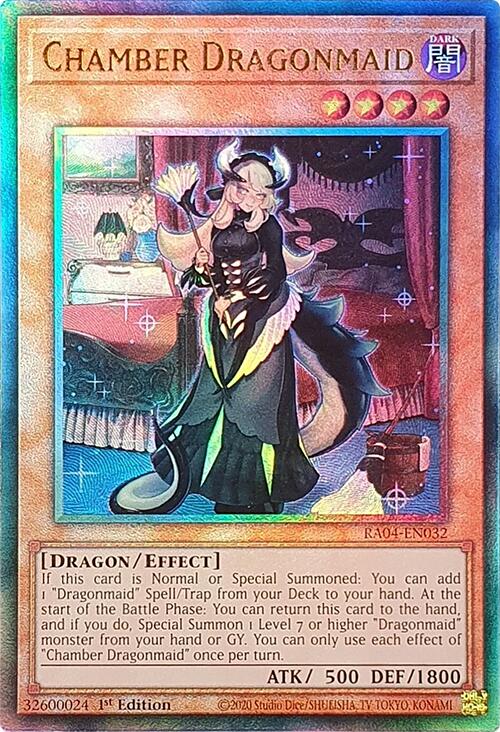 Chamber Dragonmaid [RA04-EN032] Prismatic Ultimate Rare | Exor Games Dartmouth