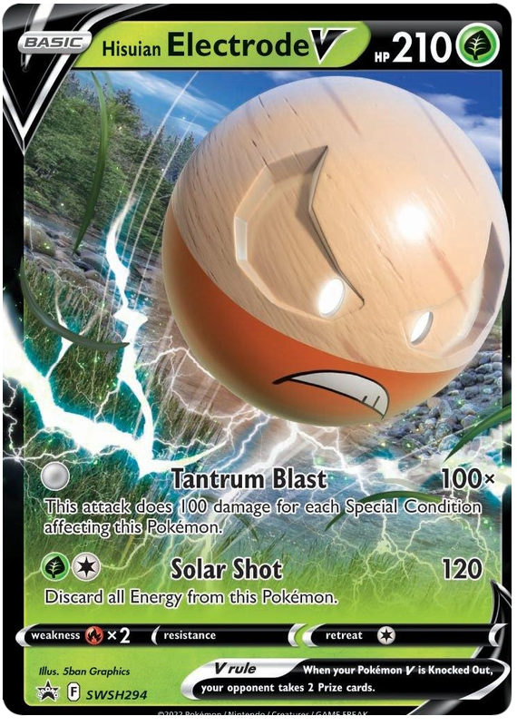 Hisuian Electrode V (SWSH294) (Jumbo Card) [Sword & Shield: Black Star Promos] | Exor Games Dartmouth