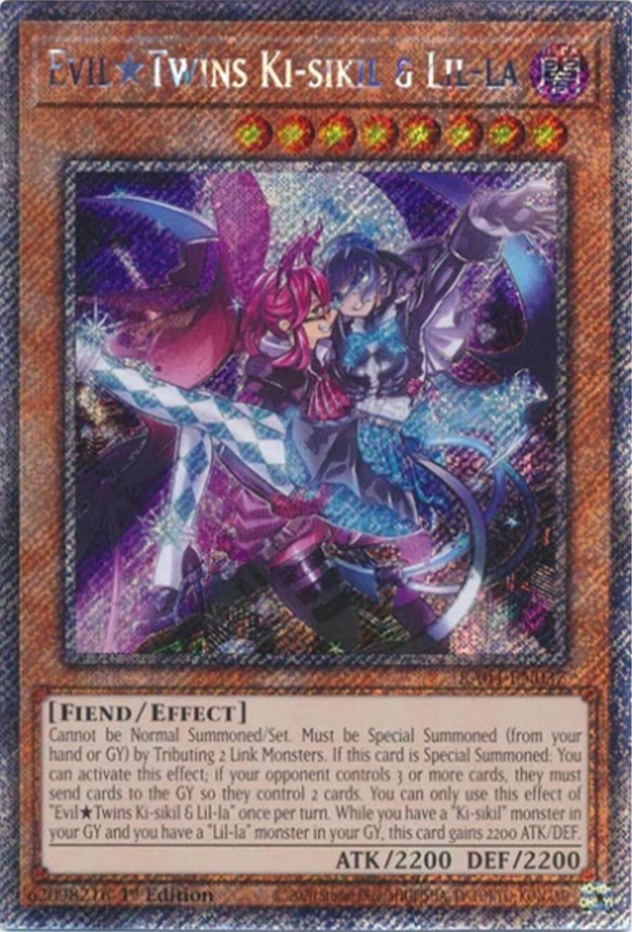 EvilTwins Ki-sikil & Lil-la [RA04-EN037] Platinum Secret Rare | Exor Games Dartmouth