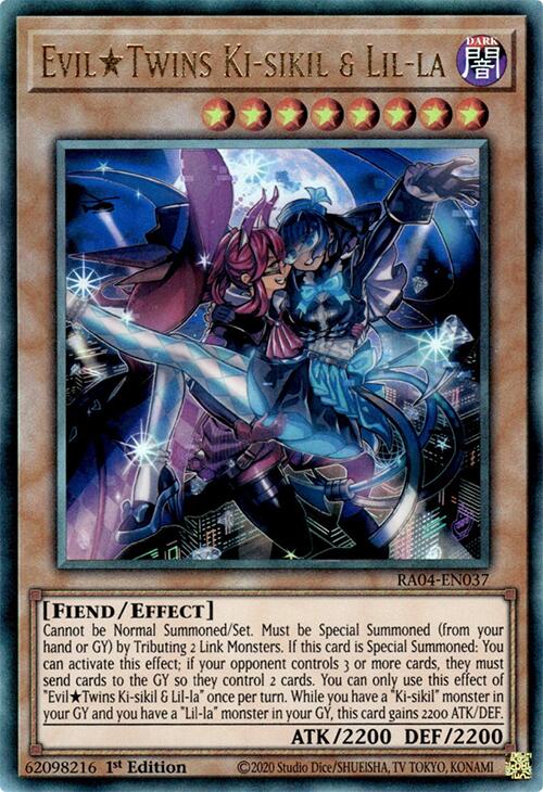 EvilTwins Ki-sikil & Lil-la [RA04-EN037] Prismatic Ultimate Rare | Exor Games Dartmouth