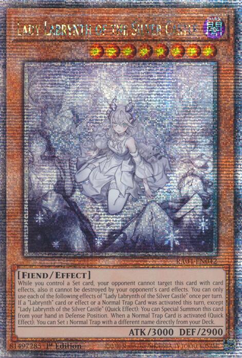 Lady Labrynth of the Silver Castle (New Art) [RA04-EN042] Quarter Century Secret Rare | Exor Games Dartmouth