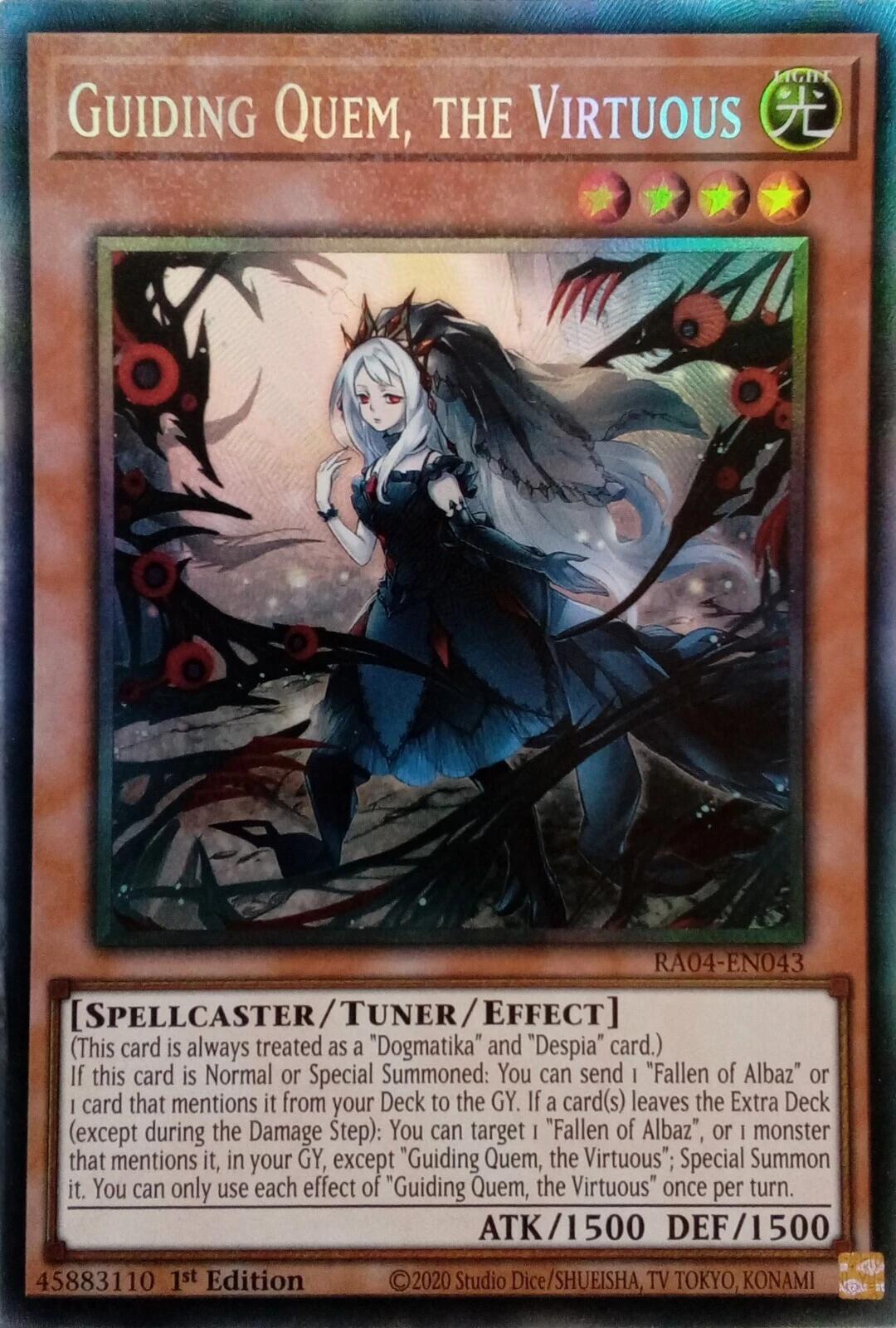 Guiding Quem, the Virtuous [RA04-EN043] Prismatic Collector's Rare | Exor Games Dartmouth