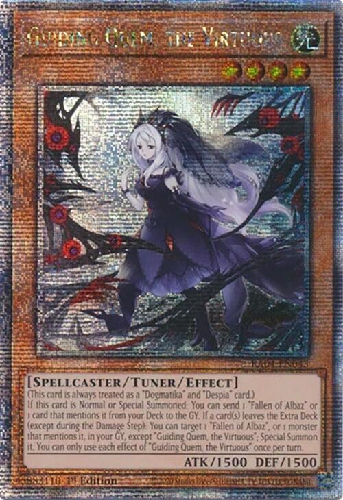 Guiding Quem, the Virtuous [RA04-EN043] Quarter Century Secret Rare | Exor Games Dartmouth