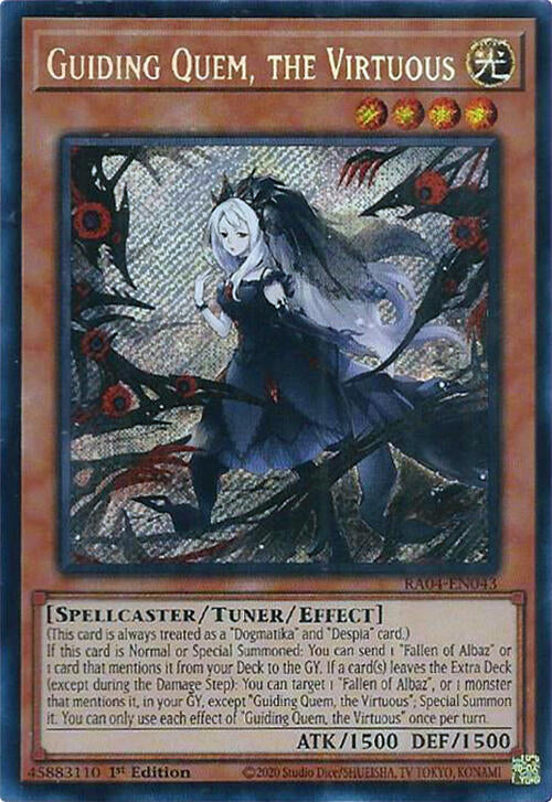 Guiding Quem, the Virtuous [RA04-EN043] Secret Rare | Exor Games Dartmouth
