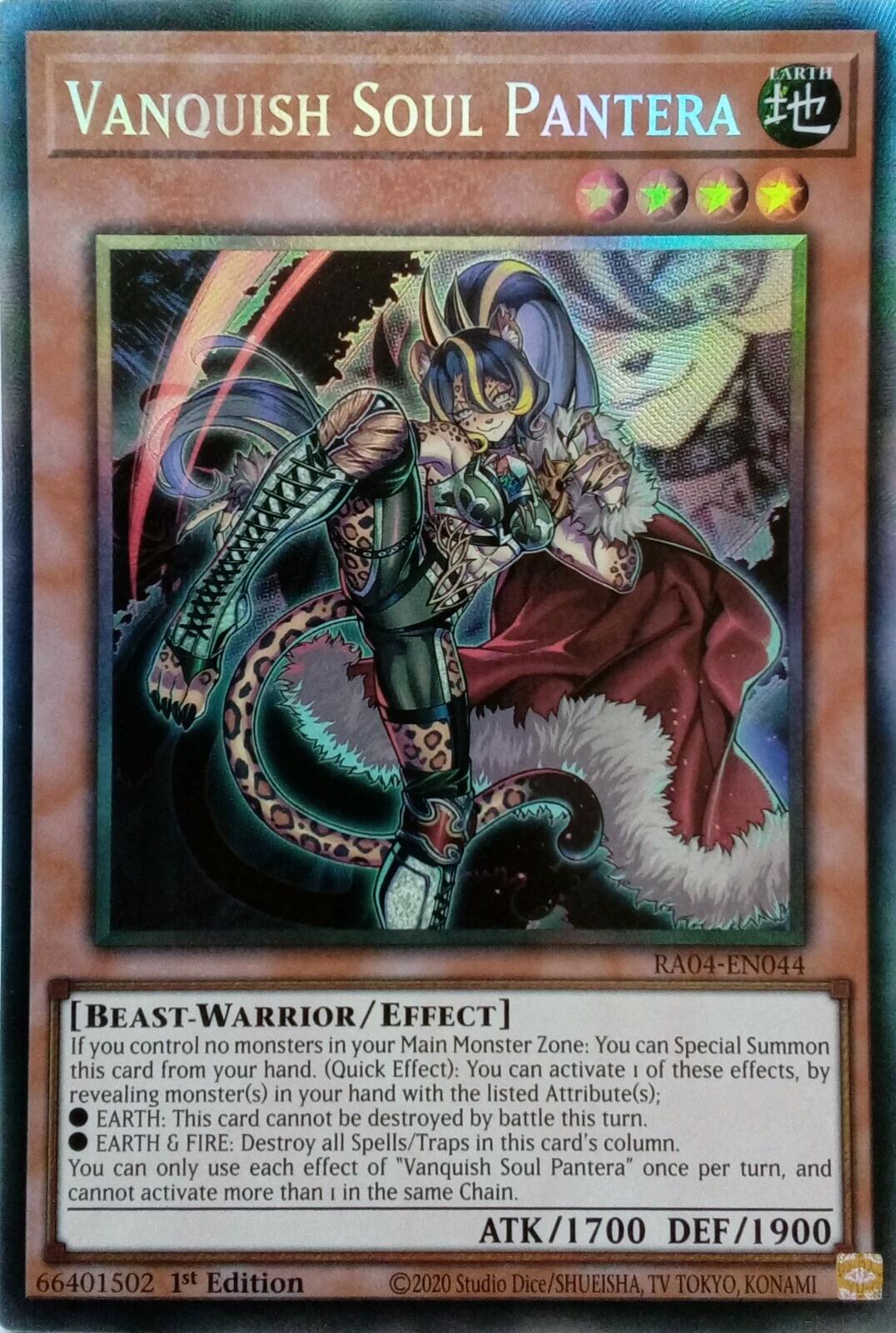 Vanquish Soul Pantera [RA04-EN044] Prismatic Collector's Rare | Exor Games Dartmouth