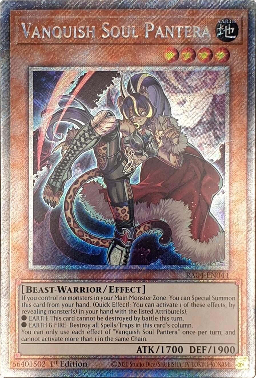 Vanquish Soul Pantera [RA04-EN044] Platinum Secret Rare | Exor Games Dartmouth