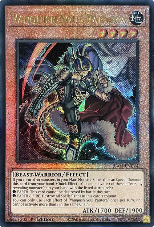Vanquish Soul Pantera [RA04-EN044] Prismatic Ultimate Rare | Exor Games Dartmouth
