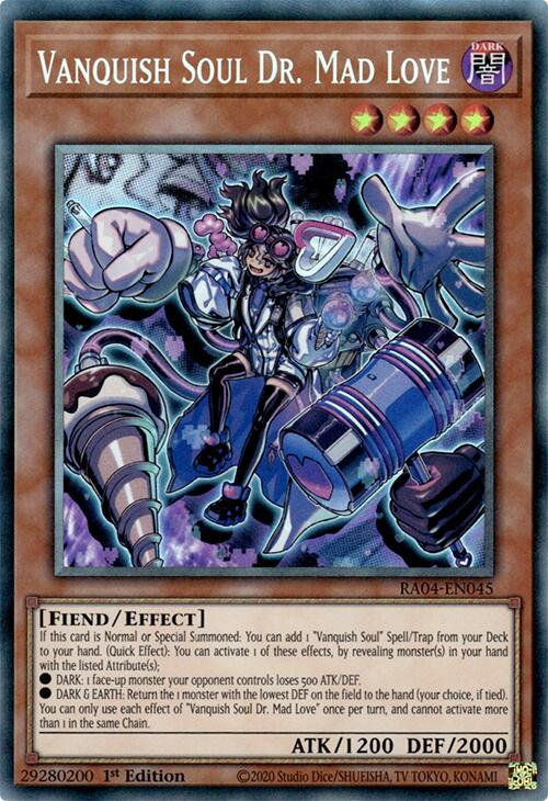 Vanquish Soul Dr. Mad Love [RA04-EN045] Prismatic Collector's Rare | Exor Games Dartmouth