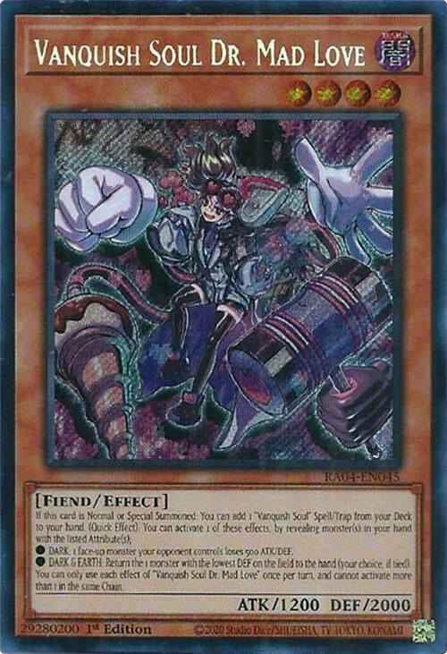 Vanquish Soul Dr. Mad Love [RA04-EN045] Secret Rare | Exor Games Dartmouth