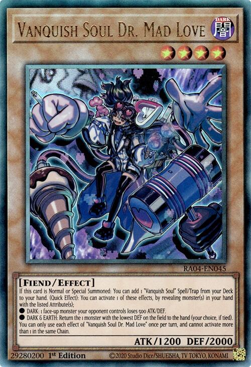 Vanquish Soul Dr. Mad Love [RA04-EN045] Prismatic Ultimate Rare | Exor Games Dartmouth
