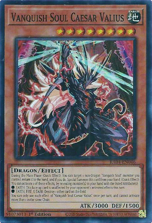 Vanquish Soul Caesar Valius [RA04-EN046] Super Rare | Exor Games Dartmouth