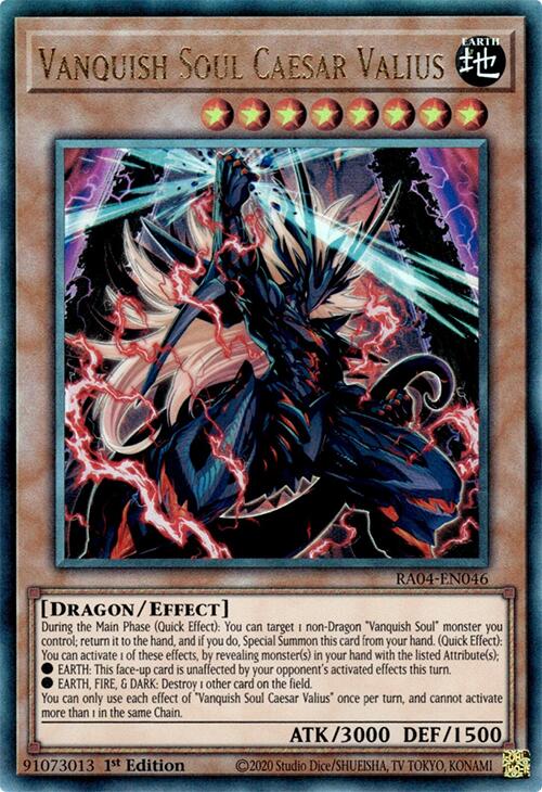Vanquish Soul Caesar Valius [RA04-EN046] Prismatic Ultimate Rare | Exor Games Dartmouth
