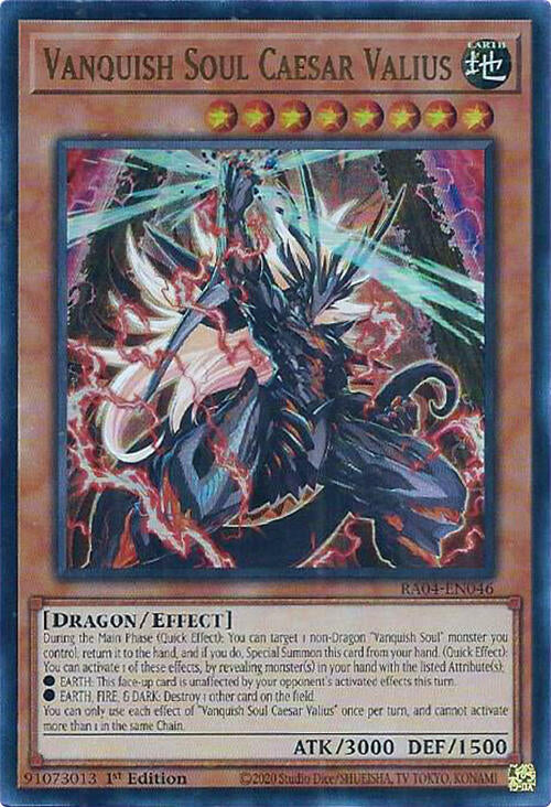 Vanquish Soul Caesar Valius [RA04-EN046] Ultra Rare | Exor Games Dartmouth