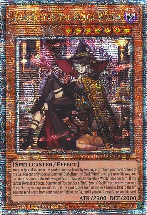 Diabellstar the Black Witch (New Art) [RA04-EN047] Quarter Century Secret Rare | Exor Games Dartmouth