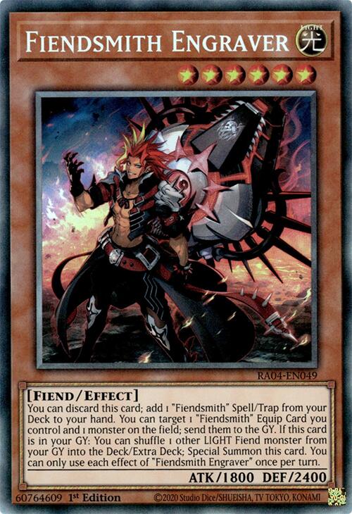 Fiendsmith Engraver [RA04-EN049] Prismatic Collector's Rare | Exor Games Dartmouth