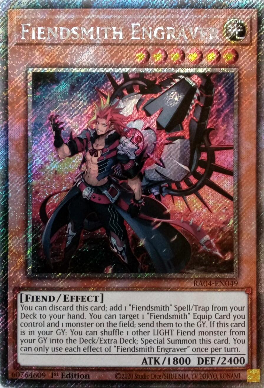 Fiendsmith Engraver [RA04-EN049] Platinum Secret Rare | Exor Games Dartmouth