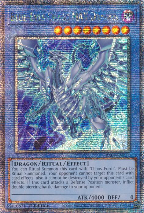 Blue-Eyes Chaos MAX Dragon (New Art) [RA04-EN051] Quarter Century Secret Rare | Exor Games Dartmouth