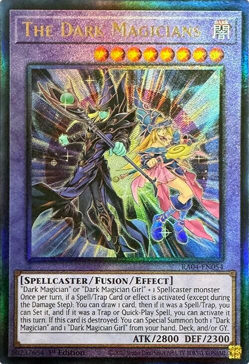 The Dark Magicians [RA04-EN054] Prismatic Ultimate Rare | Exor Games Dartmouth