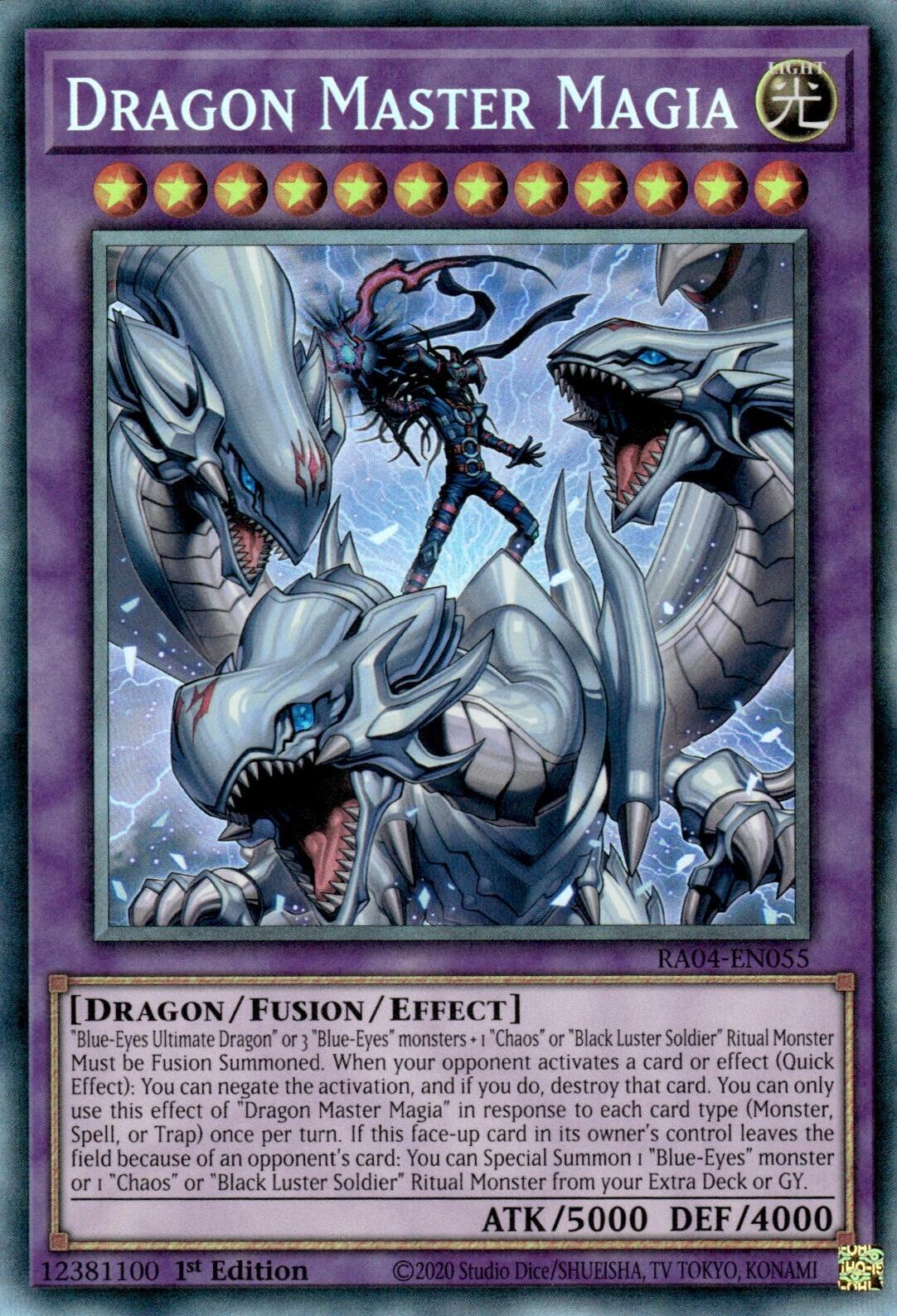 Dragon Master Magia [RA04-EN055] Prismatic Collector's Rare | Exor Games Dartmouth
