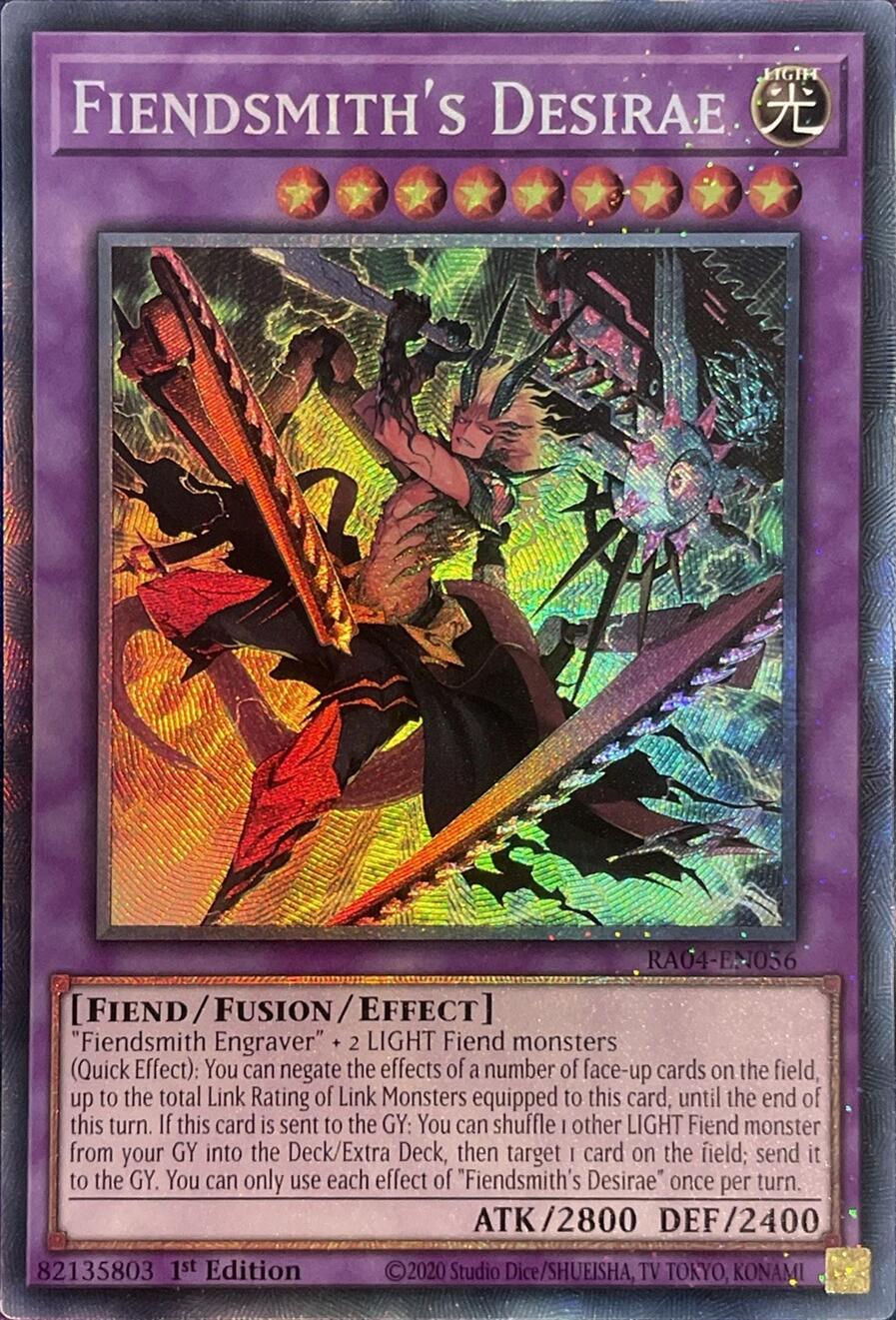Fiendsmith's Desirae [RA04-EN056] Prismatic Collector's Rare | Exor Games Dartmouth