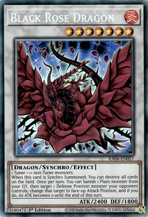 Black Rose Dragon [RA04-EN057] Prismatic Collector's Rare | Exor Games Dartmouth