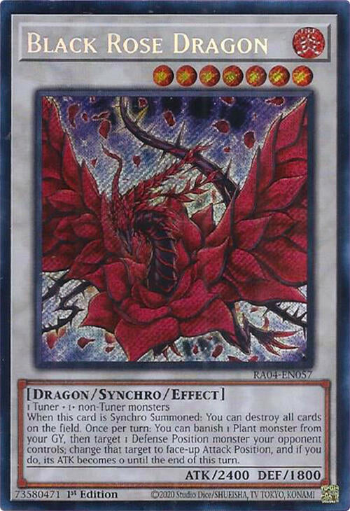 Black Rose Dragon [RA04-EN057] Secret Rare | Exor Games Dartmouth