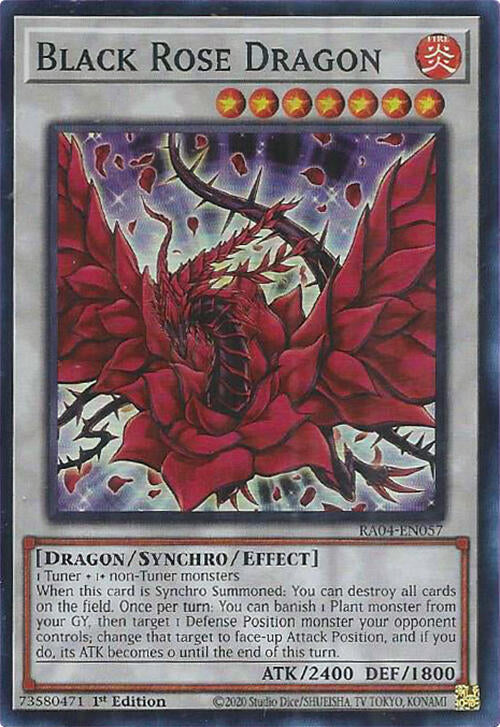 Black Rose Dragon [RA04-EN057] Super Rare | Exor Games Dartmouth