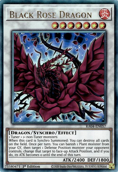Black Rose Dragon [RA04-EN057] Prismatic Ultimate Rare | Exor Games Dartmouth