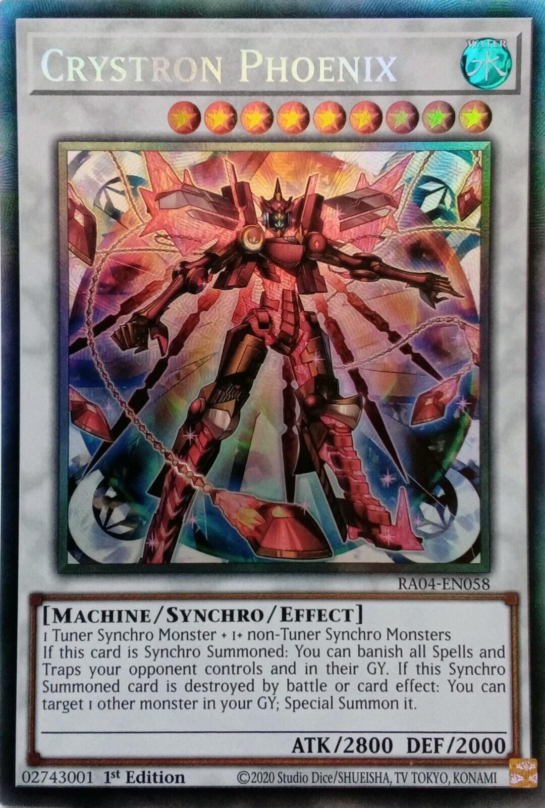 Crystron Phoenix [RA04-EN058] Prismatic Collector's Rare | Exor Games Dartmouth