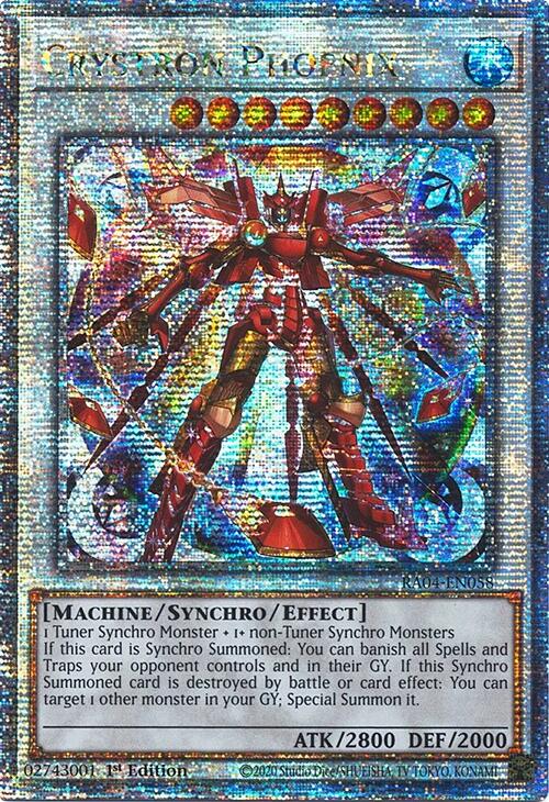 Crystron Phoenix [RA04-EN058] Quarter Century Secret Rare | Exor Games Dartmouth