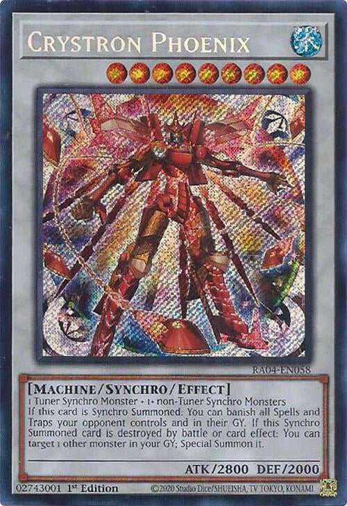 Crystron Phoenix [RA04-EN058] Secret Rare | Exor Games Dartmouth