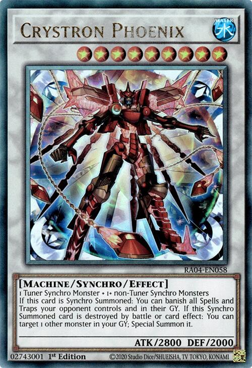 Crystron Phoenix [RA04-EN058] Prismatic Ultimate Rare | Exor Games Dartmouth
