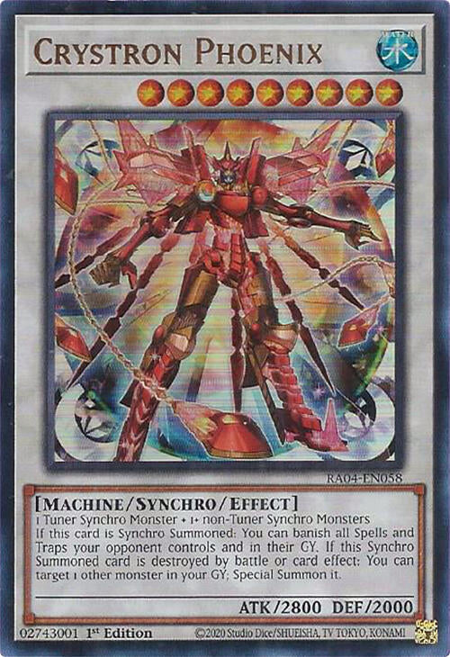 Crystron Phoenix [RA04-EN058] Ultra Rare | Exor Games Dartmouth