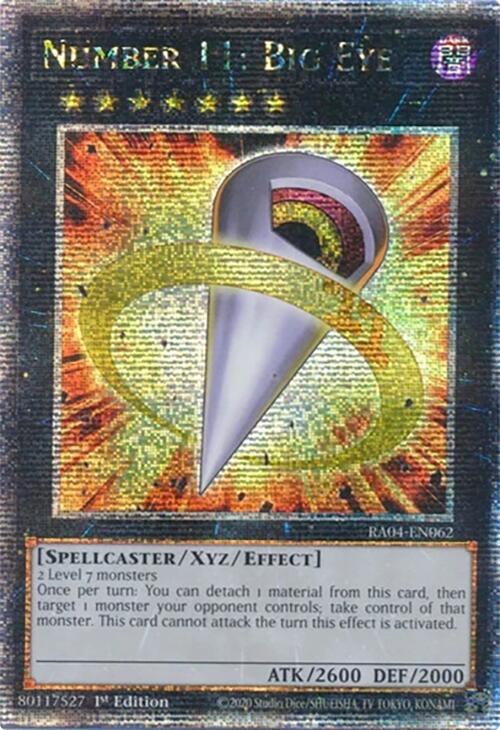 Number 11: Big Eye [RA04-EN062] Quarter Century Secret Rare | Exor Games Dartmouth