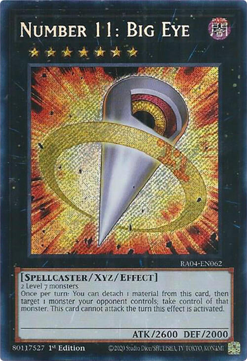 Number 11: Big Eye [RA04-EN062] Secret Rare | Exor Games Dartmouth
