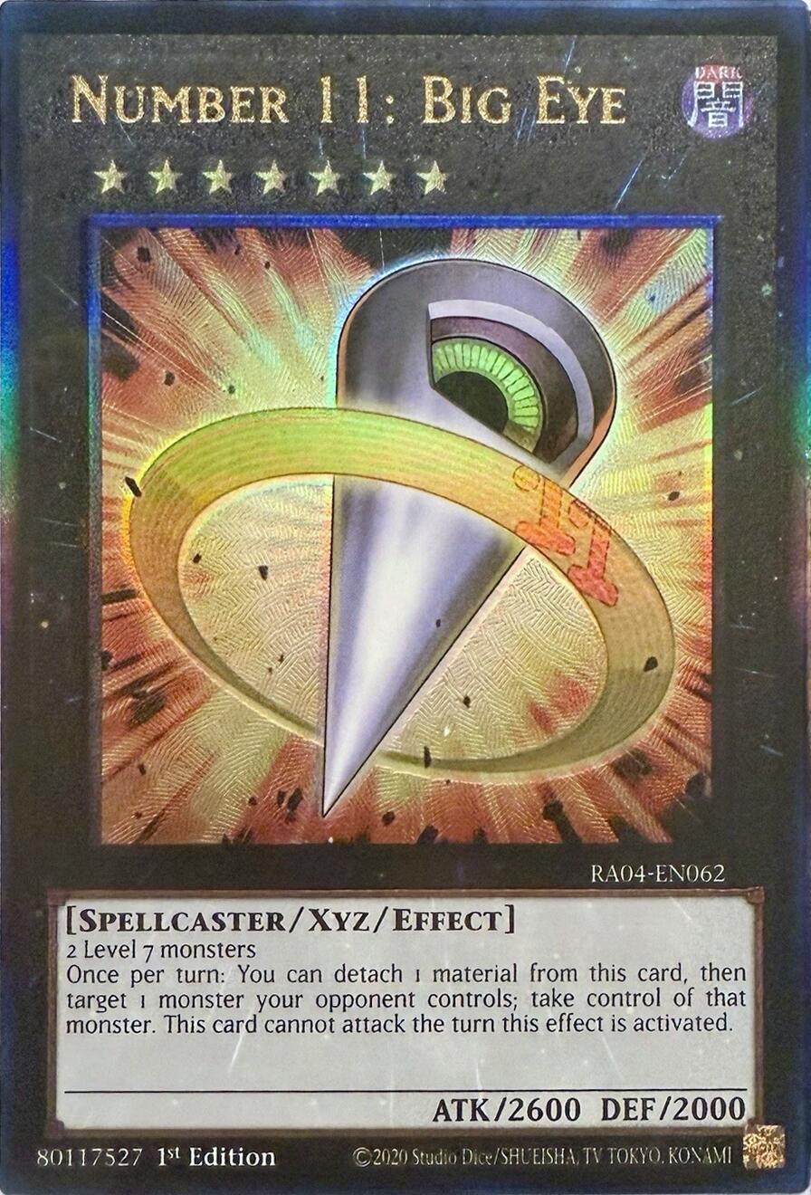 Number 11: Big Eye [RA04-EN062] Prismatic Ultimate Rare | Exor Games Dartmouth